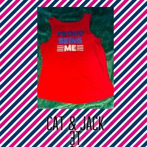 Cat & Jack Vibrant Red Tank Top